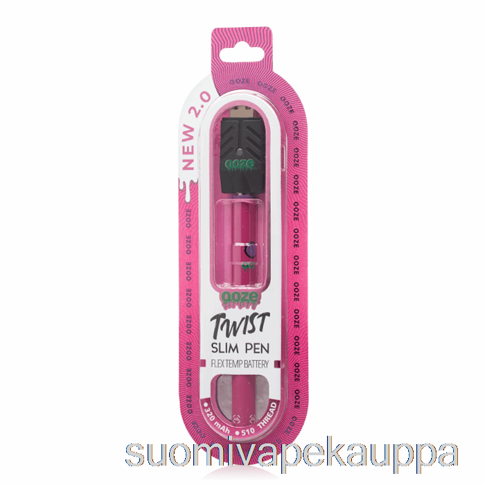 Vape Kauppa Ooze Slim Twist Pen 2.0 Flex Temp Paristo Atomic Pink
